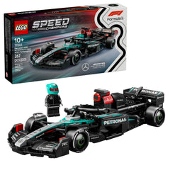 LEGO Speed Champions Mercedes-AMG F1 W15 front view for authentic display and play