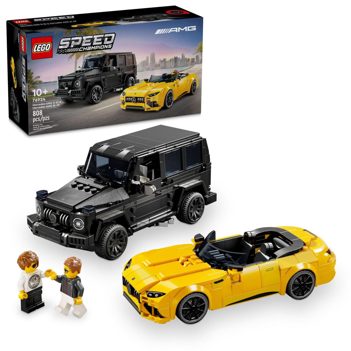 LEGO Speed Champions Mercedes-AMG G 63 front grille detail for authentic racing play
