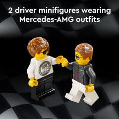 LEGO Speed Champions Mercedes-AMG SL 63 wheels and body lines for display-worthy models