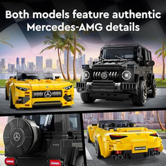 LEGO Speed Champions Mercedes-AMG SL63 convertible yellow for dynamic play