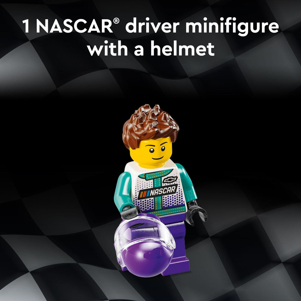 LEGO Speed Champions Camaro ZL1 interior with dash and roll cage, ideal for imaginative races