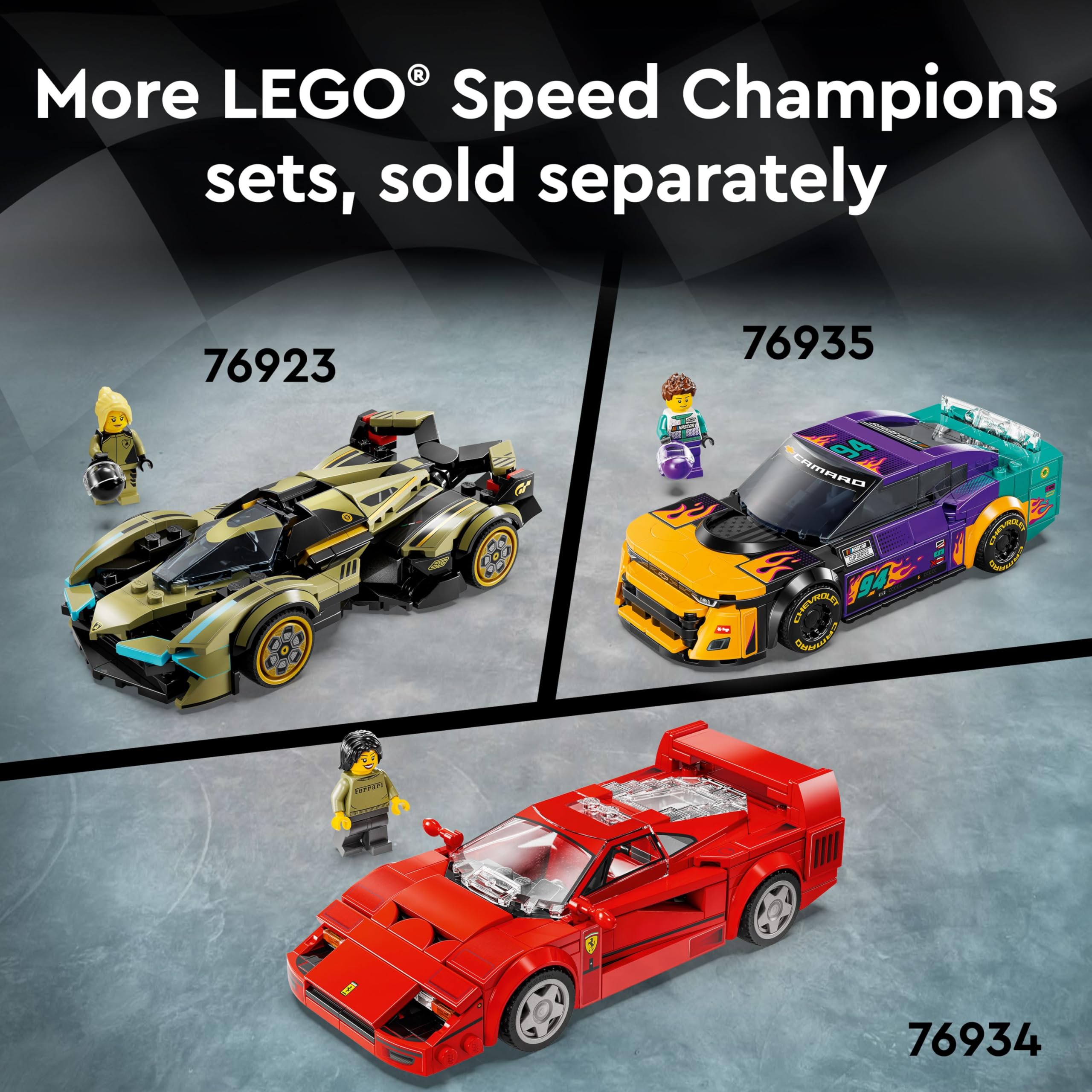 LEGO Speed Champions Camaro ZL1 76935 shelf-display model