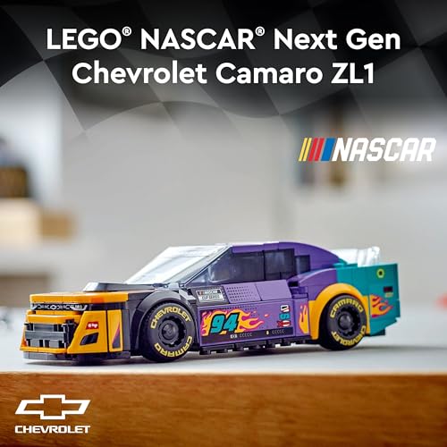 LEGO Speed Champions Camaro ZL1 76935 left side view for dynamic play