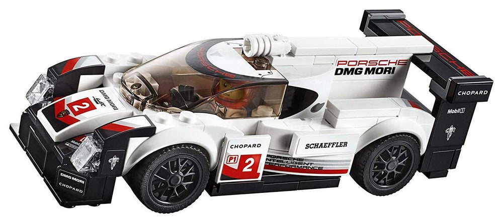 LEGO Speed Champions Porsche 919 Hybrid 75887 included driver minifigure enhances authentic race scenarios.