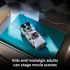 LEGO Time Machine rear vents and flux capacitor for authentic vibes