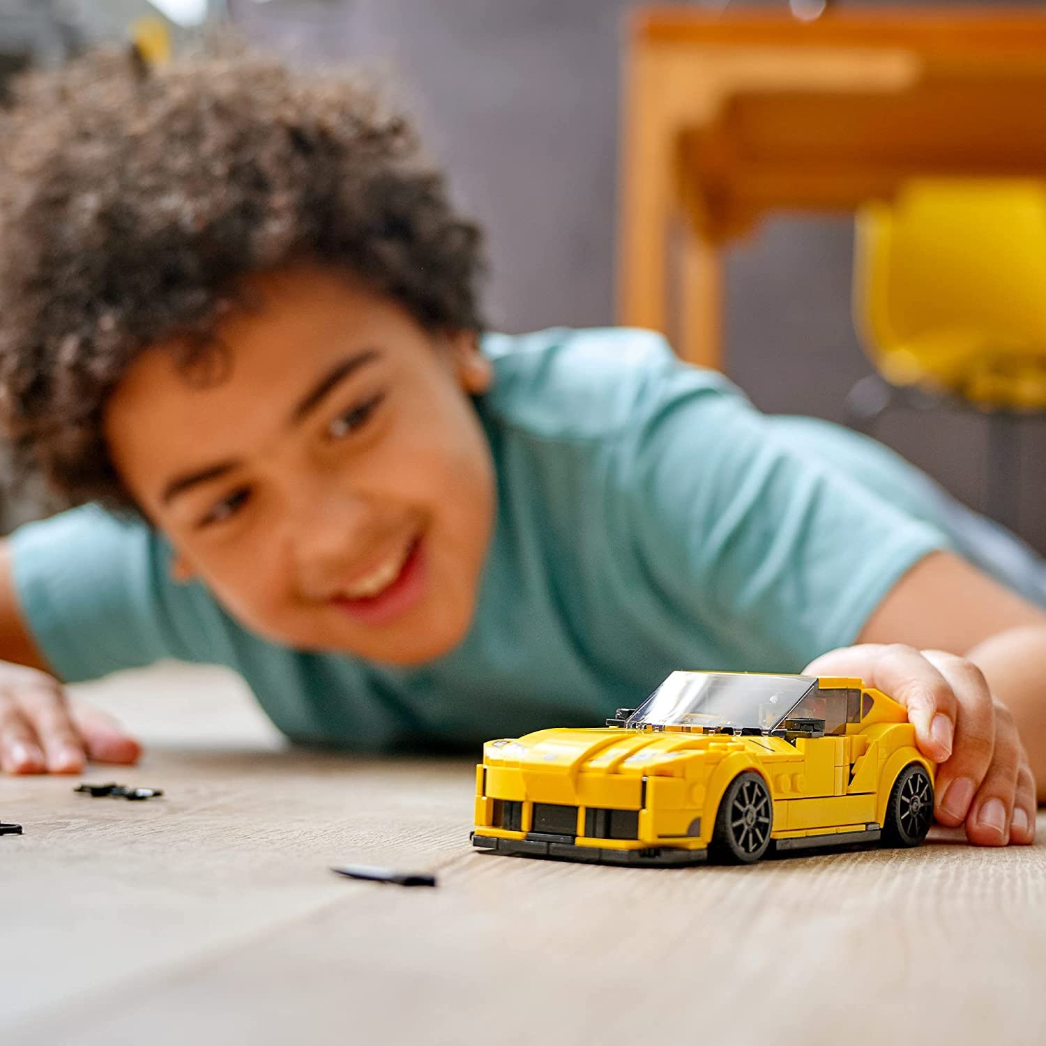 LEGO Speed Champions Toyota GR Supra 76901 wide chassis enables dual-minifigure action.