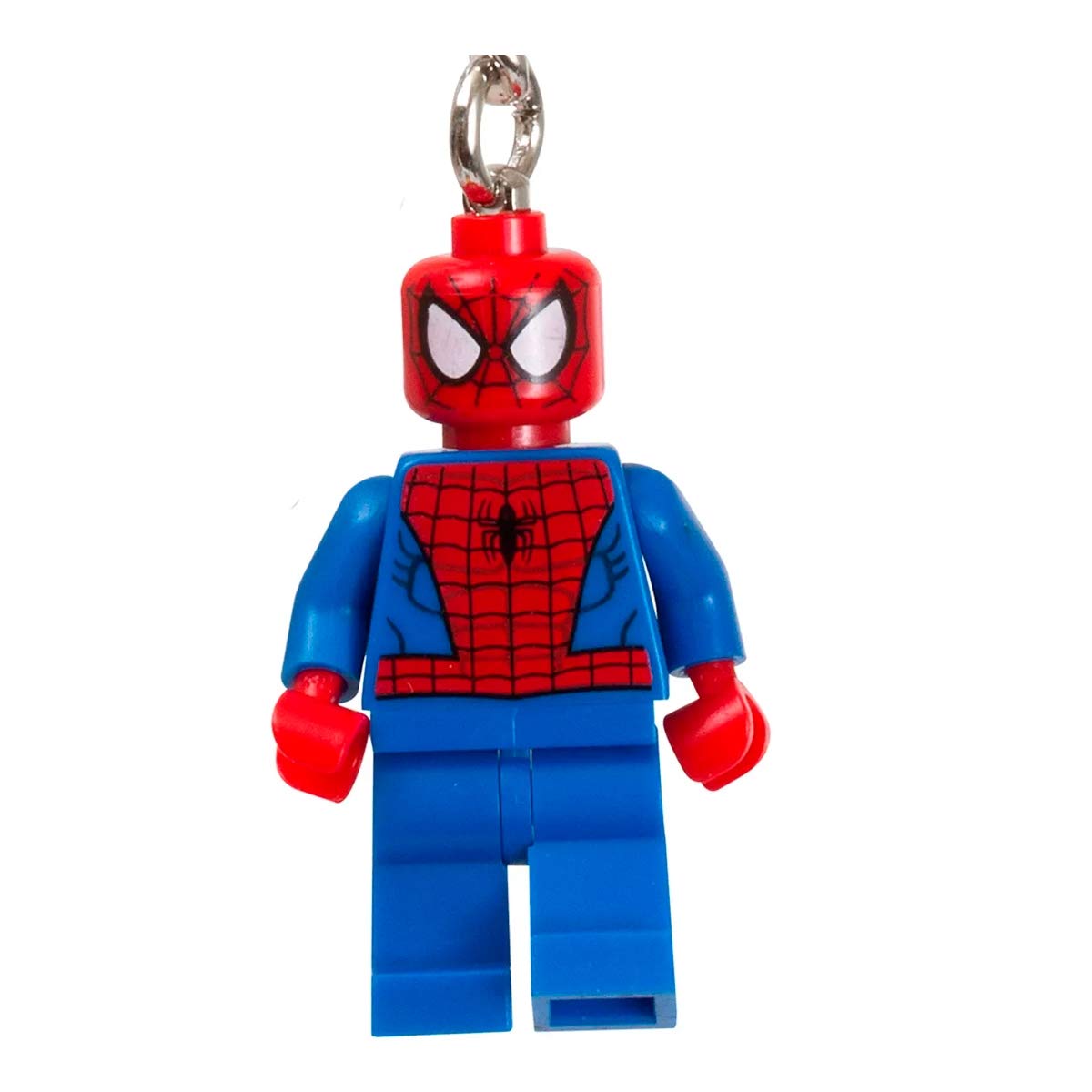 LEGO Spider-Man Key Chain clip and loop, secure attachment for daily use.