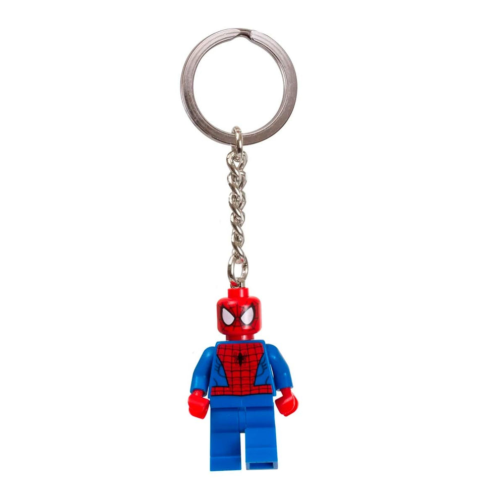 LEGO Spider-Man Key Chain front view, compact hero charm for keys and bags.