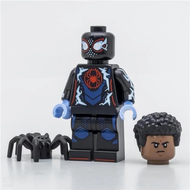 LEGO Miles Morales 71050 Spider-Verse figure, ideal for display and collection.