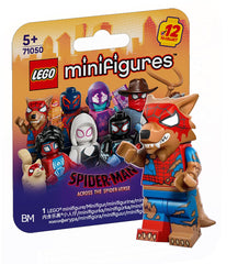 LEGO Spider-Verse Peter Parker Werewolf minifigure box front for collectible display