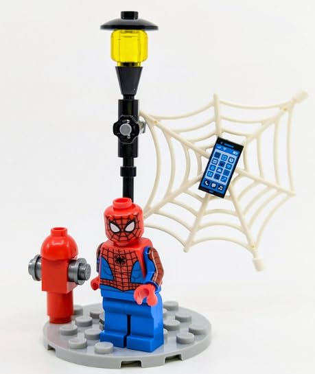 LEGO Spider-Man minifig with authentic suit detail for imaginative play.
