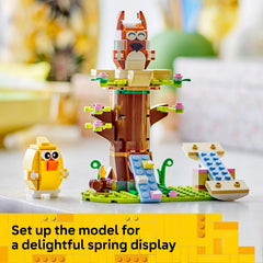 LEGO Spring Animal Playground 40709 doubles as a colorful shelf display piece.
