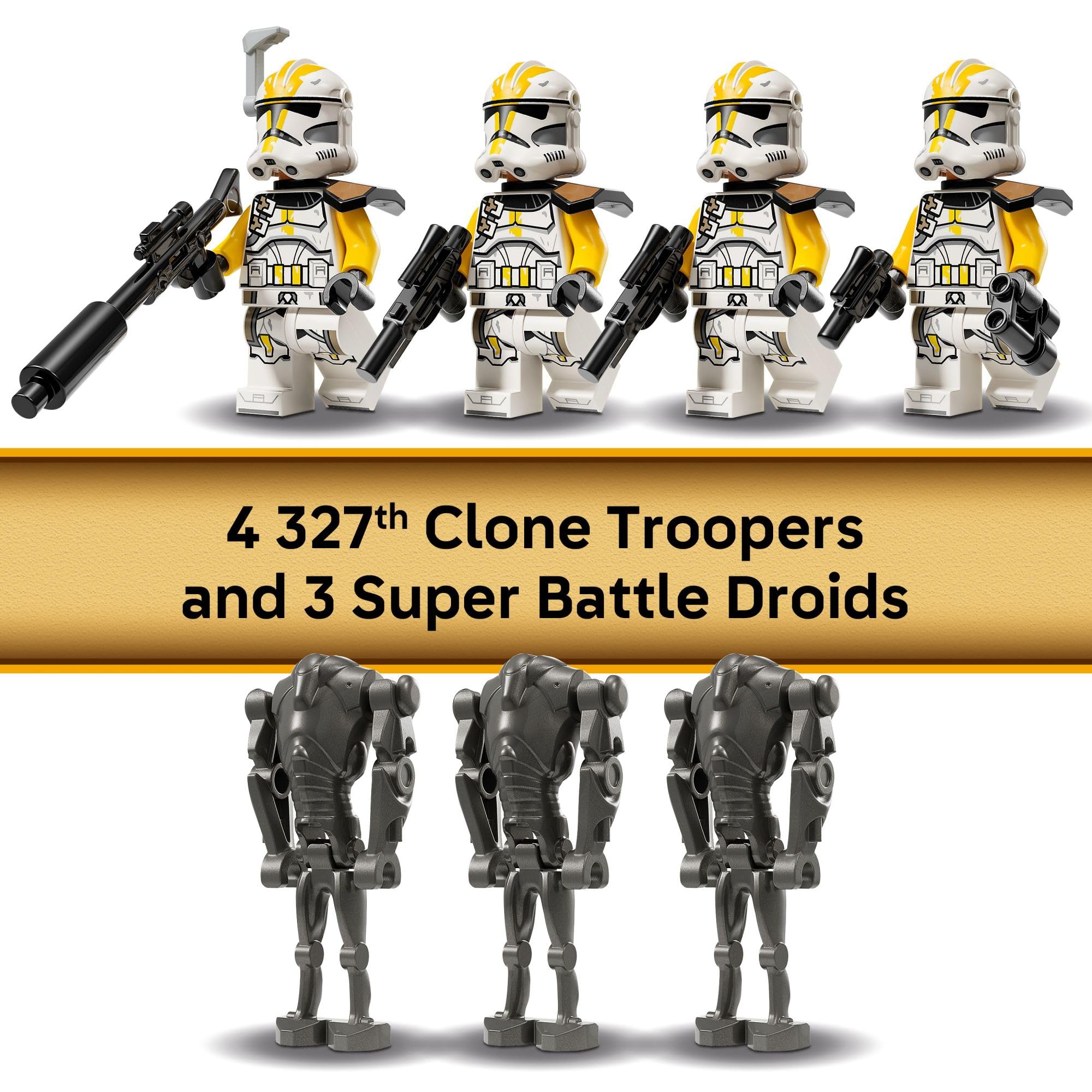LEGO Star Wars battle pack contents laid out for extended missions