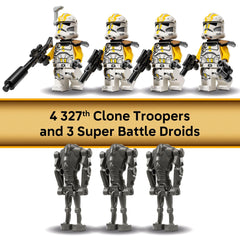 LEGO Star Wars battle pack contents laid out for extended missions