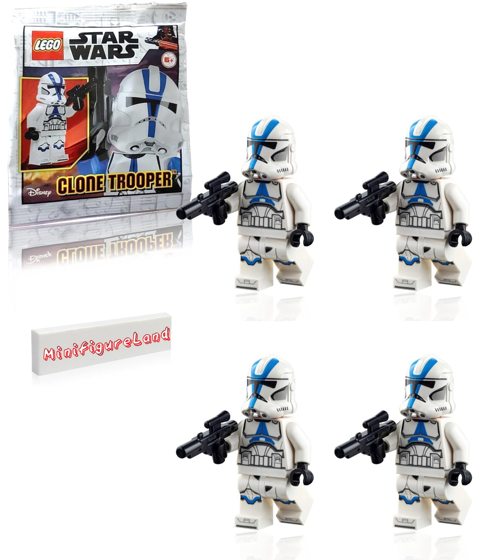 LEGO Star Wars 501st Clone Trooper with Blaster, ideal for action-filled storytelling.