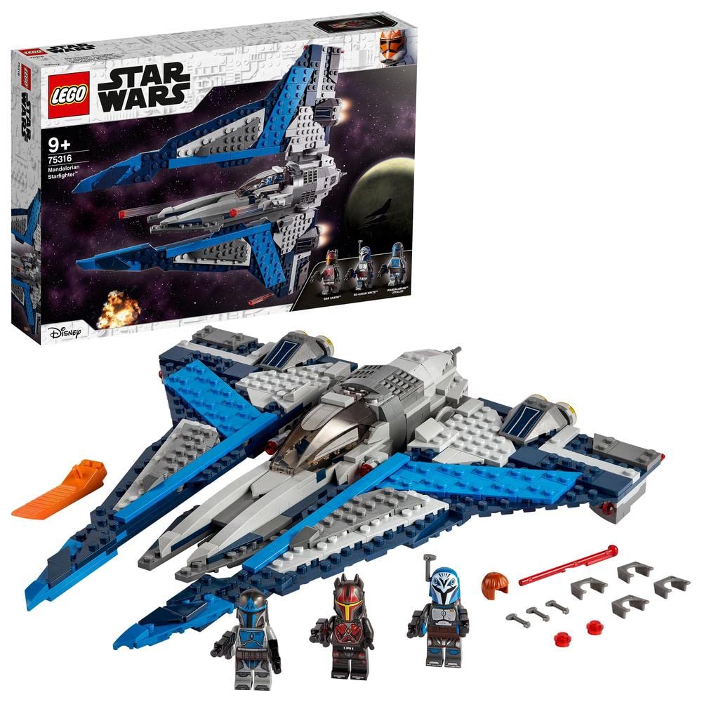 LEGO Star Wars Mandalorian Starfighter wings for dynamic action poses
