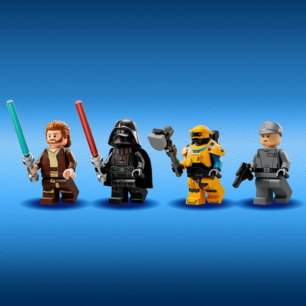LEGO Star Wars 75334 mining cart action supports kinetic play and surprise reversals.