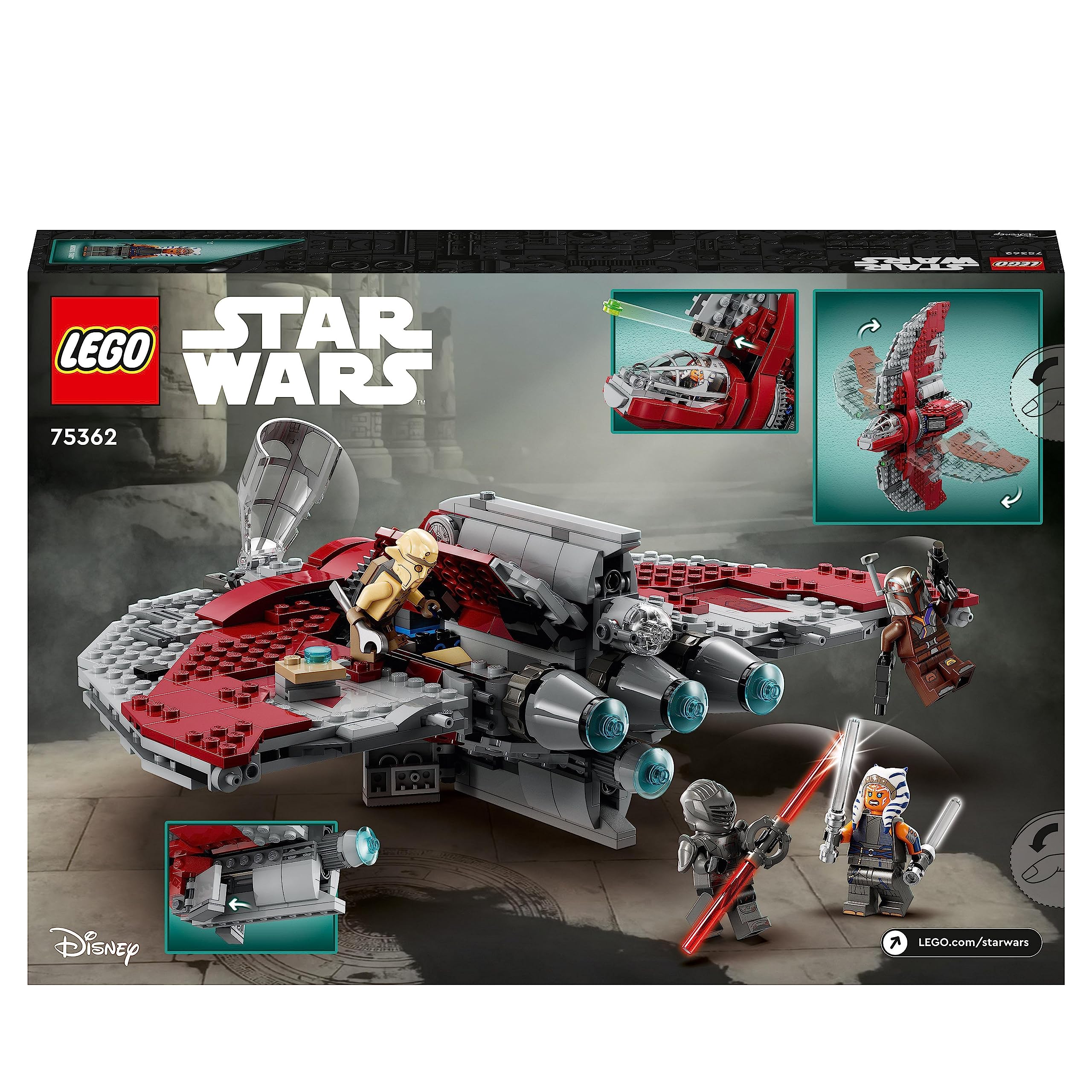 LEGO Star Wars 75362 set with 599 pieces for creative play