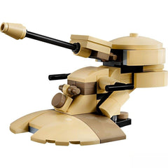 Lego Star Wars AAT rotating laser ball close-up for interactive battles.