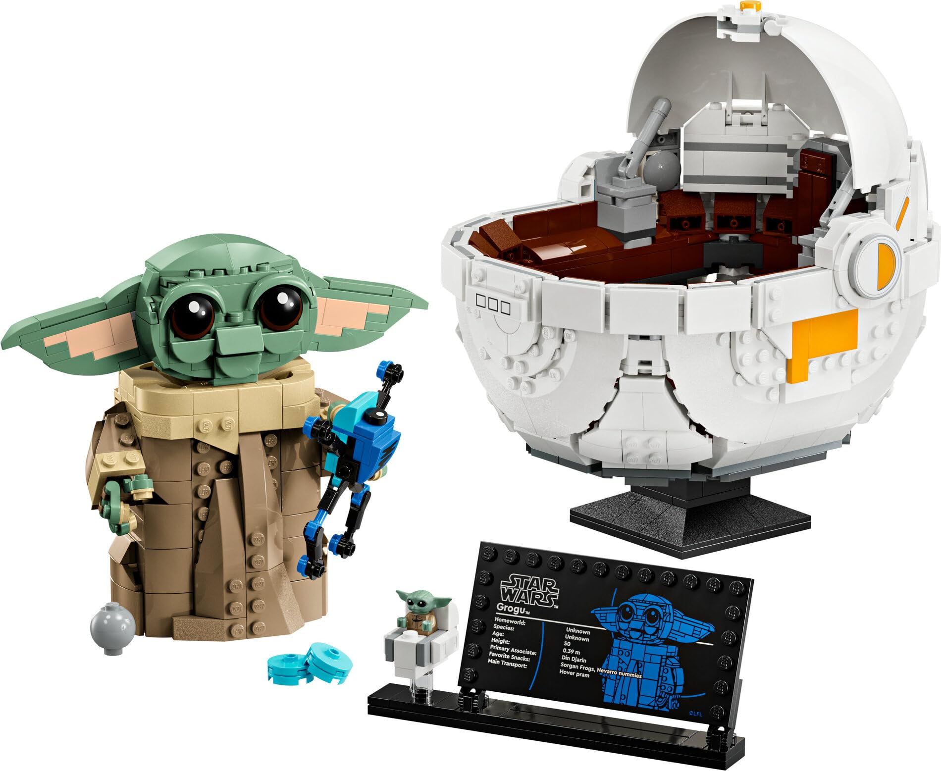 LEGO Star Wars adjustable head and ears enable dynamic display