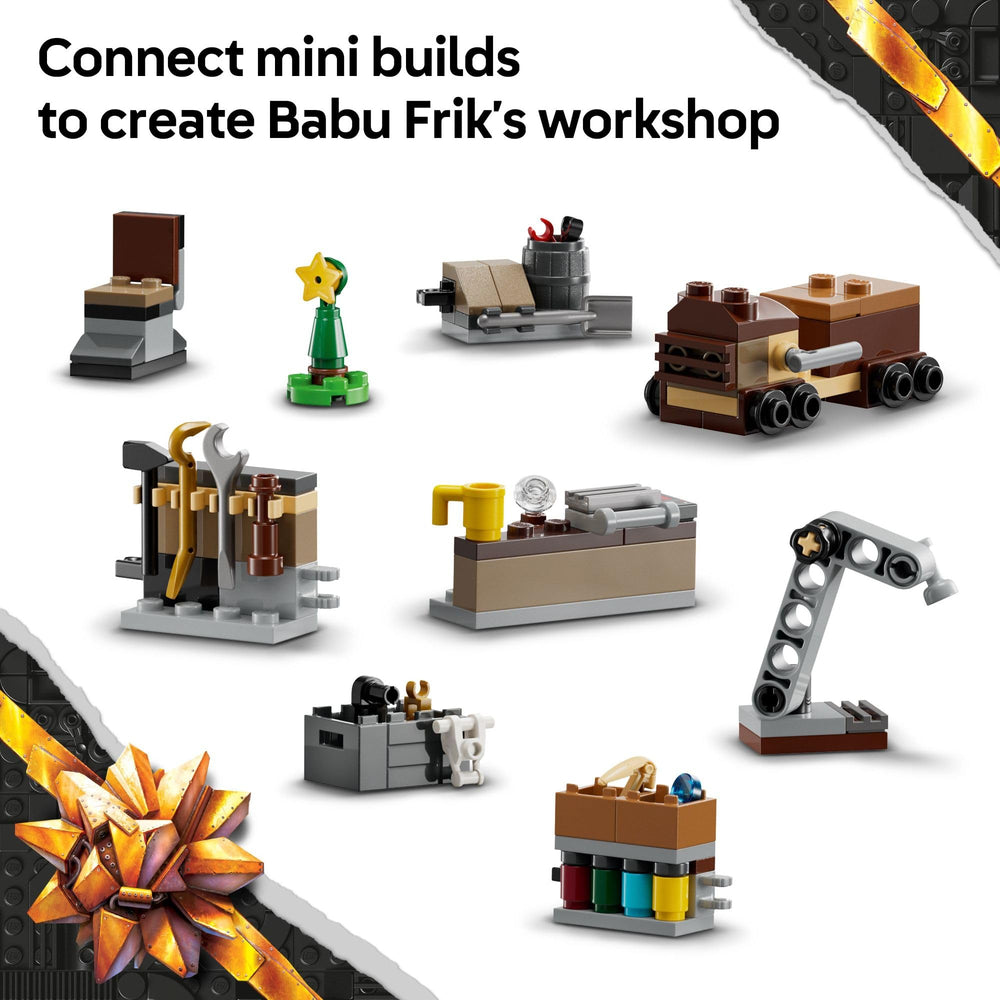 Babu Frik figure with workshop build from LEGO Star Wars Advent Calendar 2025