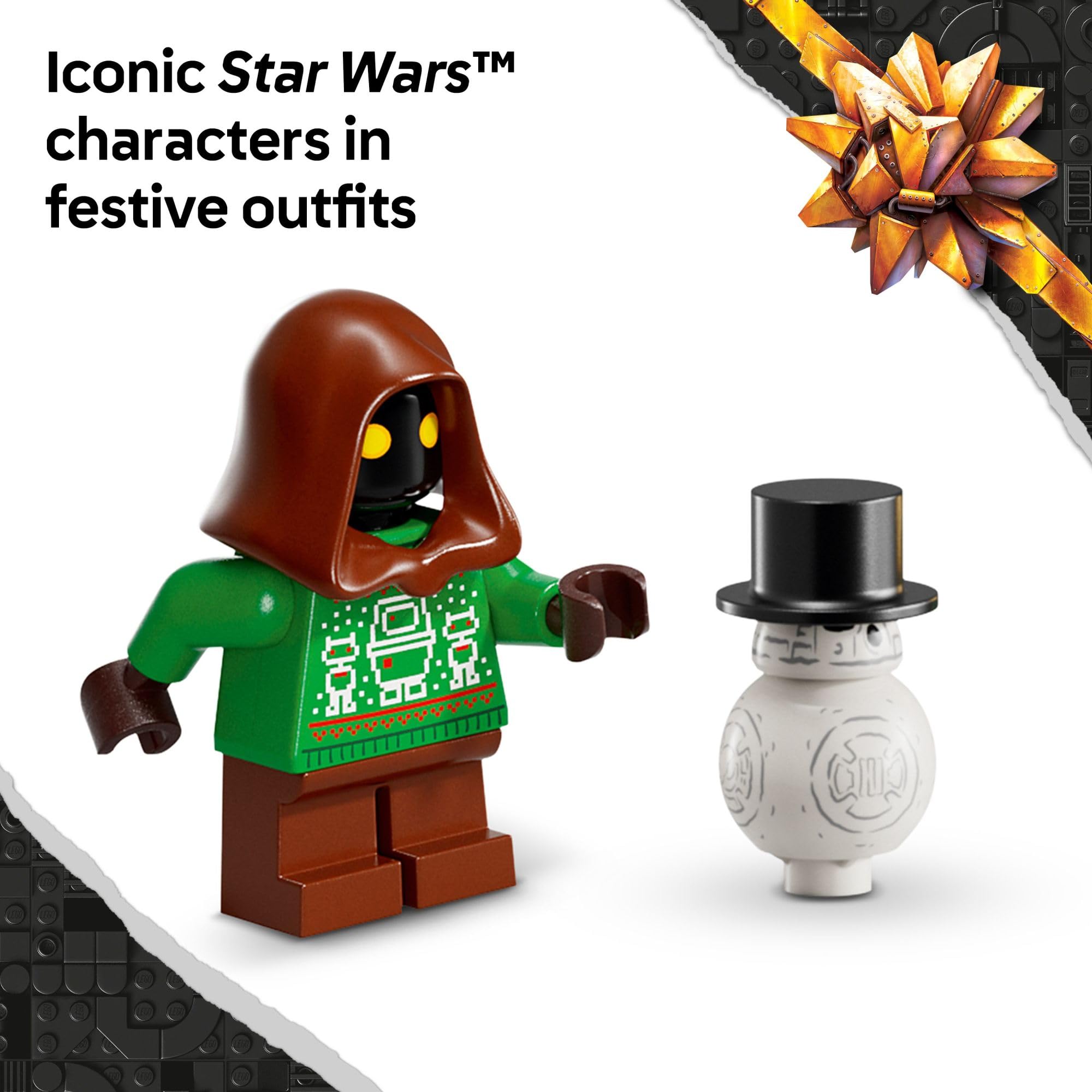BB-8 snowman outfit figure from LEGO Star Wars Advent Calendar 2025 adds festive charm