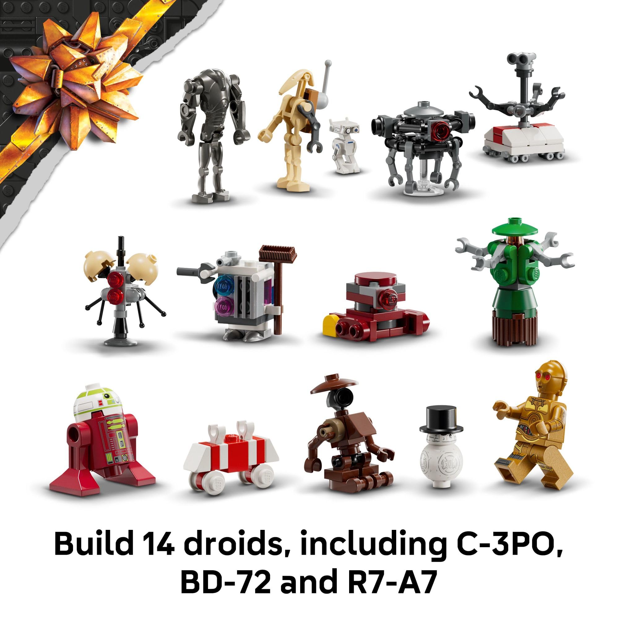 Buildable droids and tools from LEGO Star Wars Advent Calendar 2025 fuel imagination