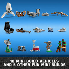 LEGO Star Wars Advent Calendar 75366 Emperor Palpatine figure for holiday scenes.
