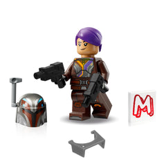 LEGO Star Wars Sabine Wren minifigure with antenna and viewfinder tile for authentic detail
