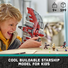 LEGO Star Wars Ahsoka Tano's T-6 shuttle cockpit open for minifigure roleplay