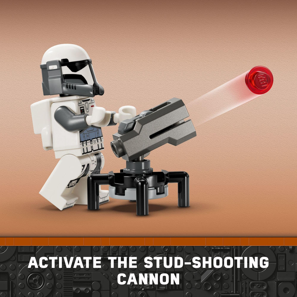 LEGO Star Wars 75373 stud-shooting cannon and accessories for dynamic combat