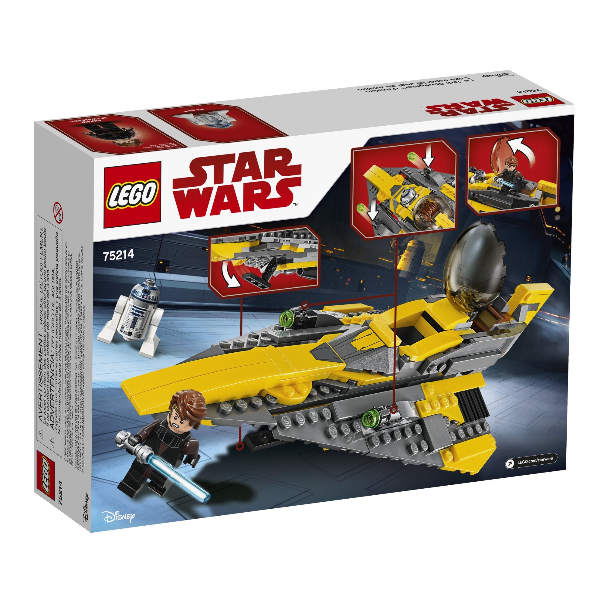 LEGO Star Wars Anakin's Jedi Starfighter includes Anakin minifigure for storytelling
