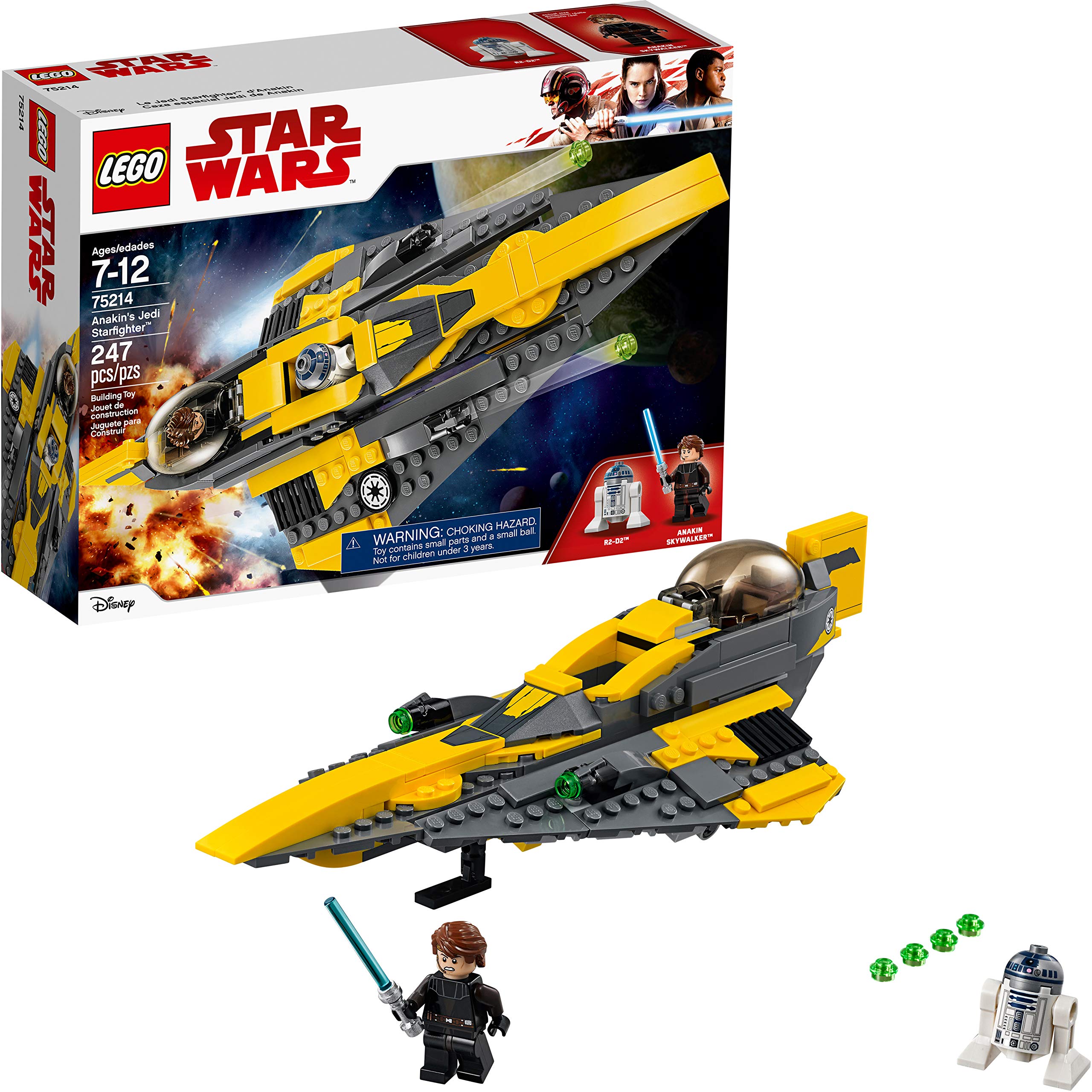 LEGO Star Wars Anakin's Jedi Starfighter cockpit opening for immersive play sessions