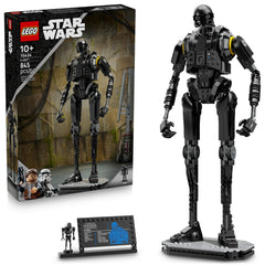 LEGO Star Wars Andor K-2SO security droid assembly showcases detailed build for collectors.