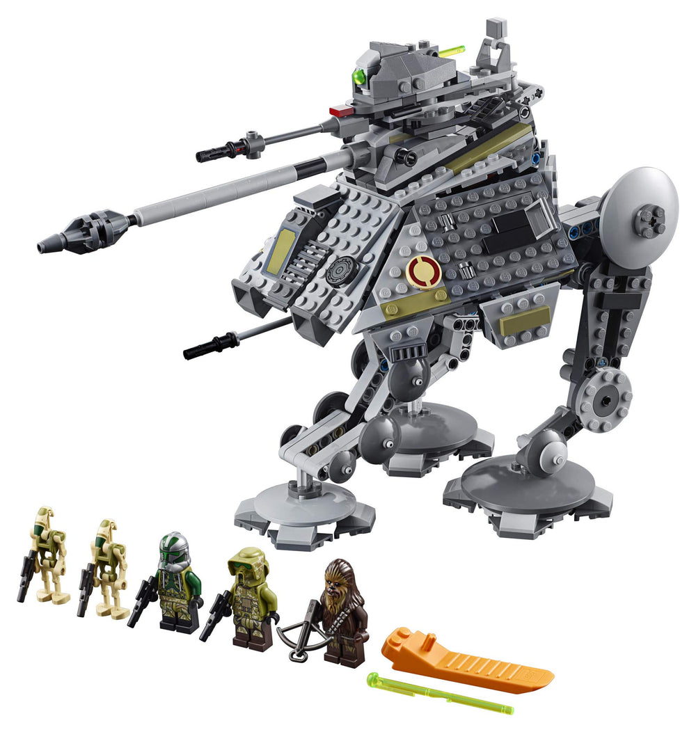 LEGO Star Wars AT-AP Walker 75234 cockpit detail highlights minifigure access and action play.