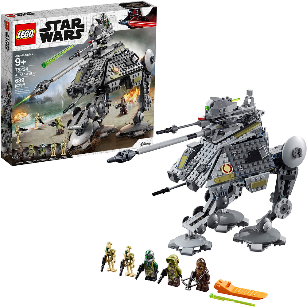LEGO Star Wars AT-AP Walker 75234 front view for epic display and imaginative battles.