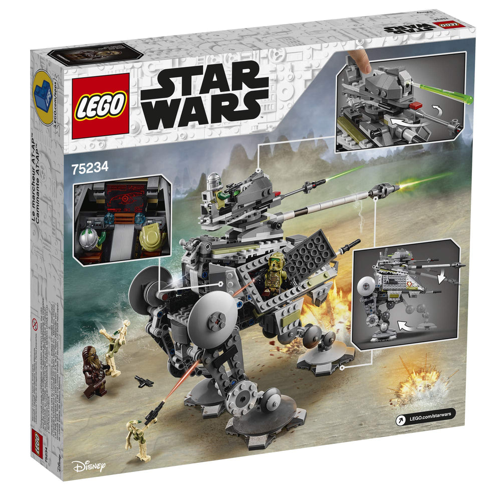 LEGO Star Wars AT-AP Walker 75234 included figures promote storytelling play.