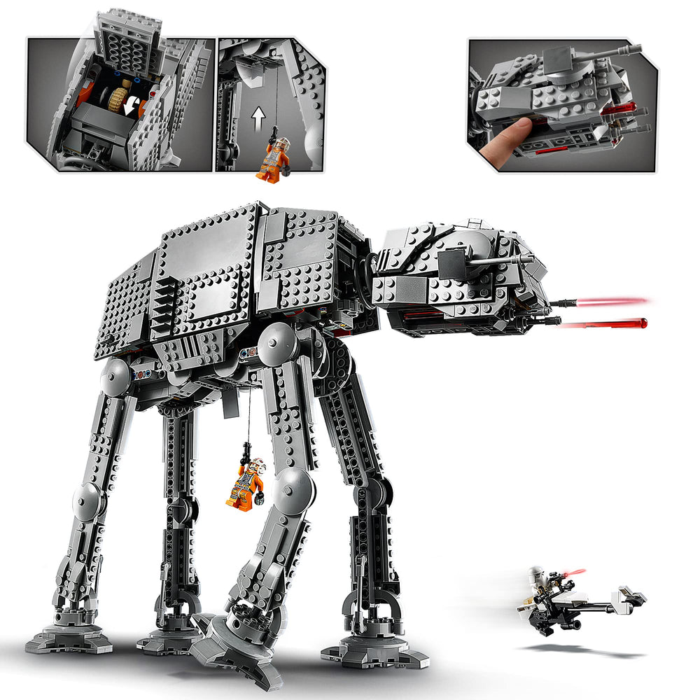 LEGO Star Wars AT-AT 75288 posable legs enable dynamic battle posing.