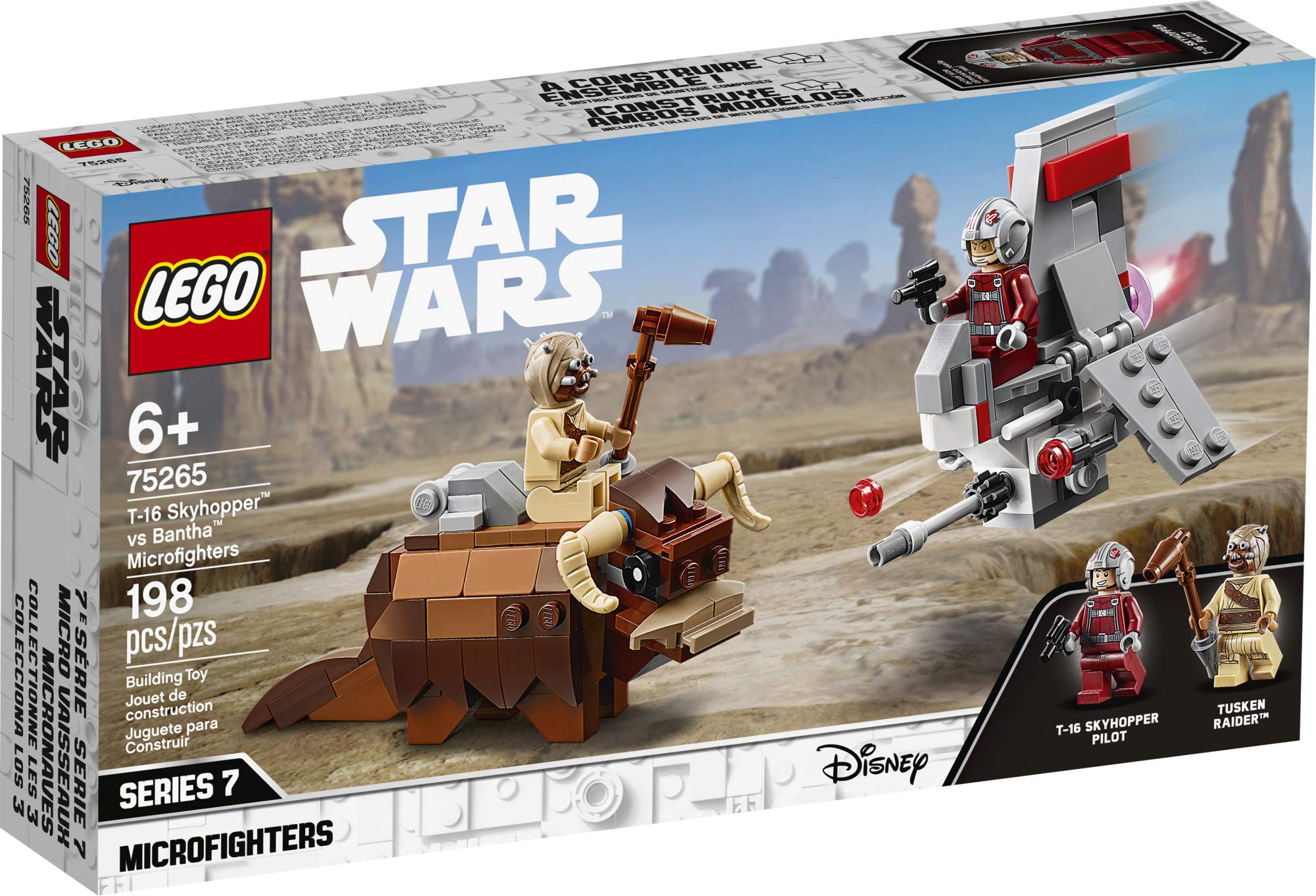 LEGO Star Wars Bantha saddle and rider accessories for character-based scenes