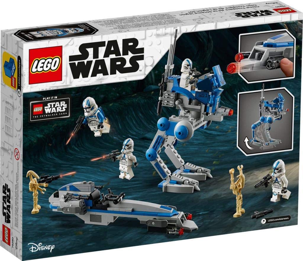 LEGO Star Wars BARC Speeder with two stud shooters fuels fast action.