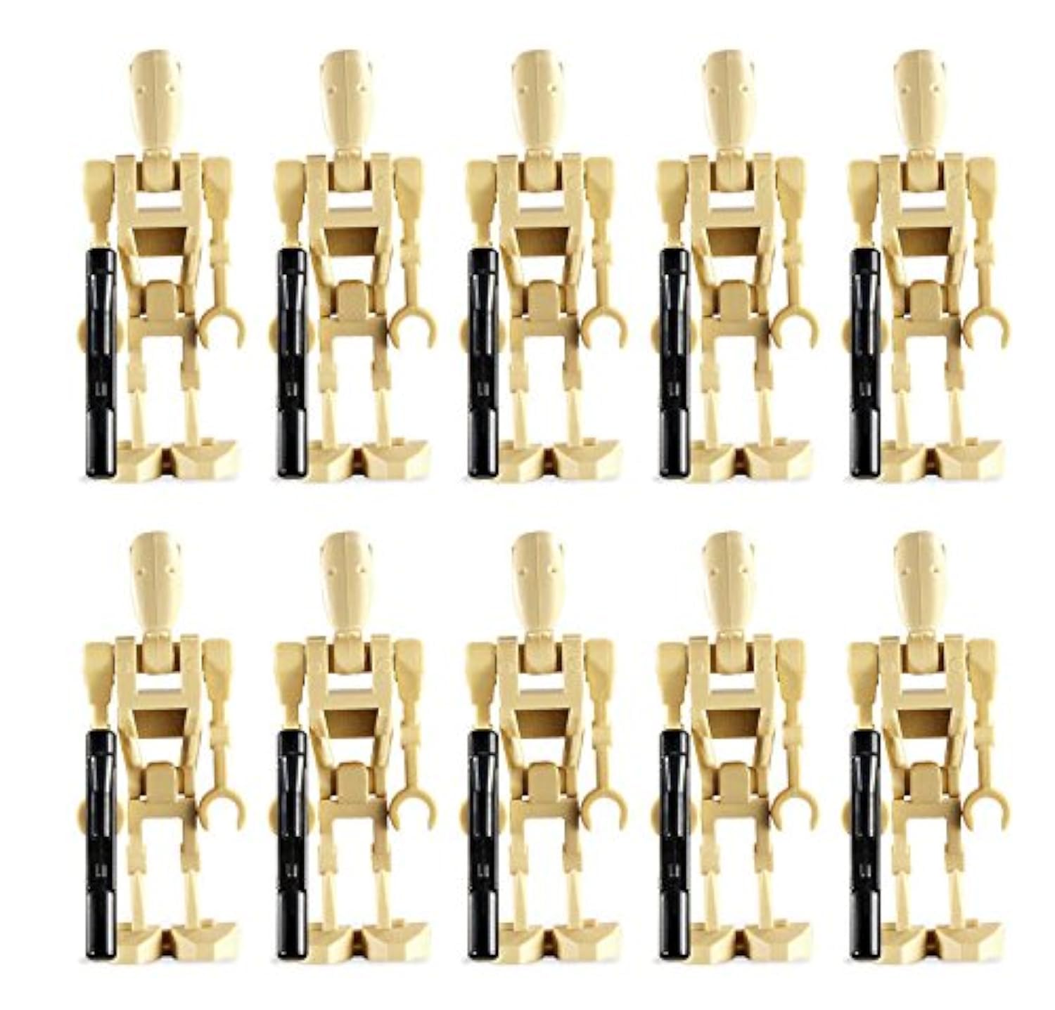 LEGO Star Wars Battle Droids minifigs in a 10-pack for imaginative play.