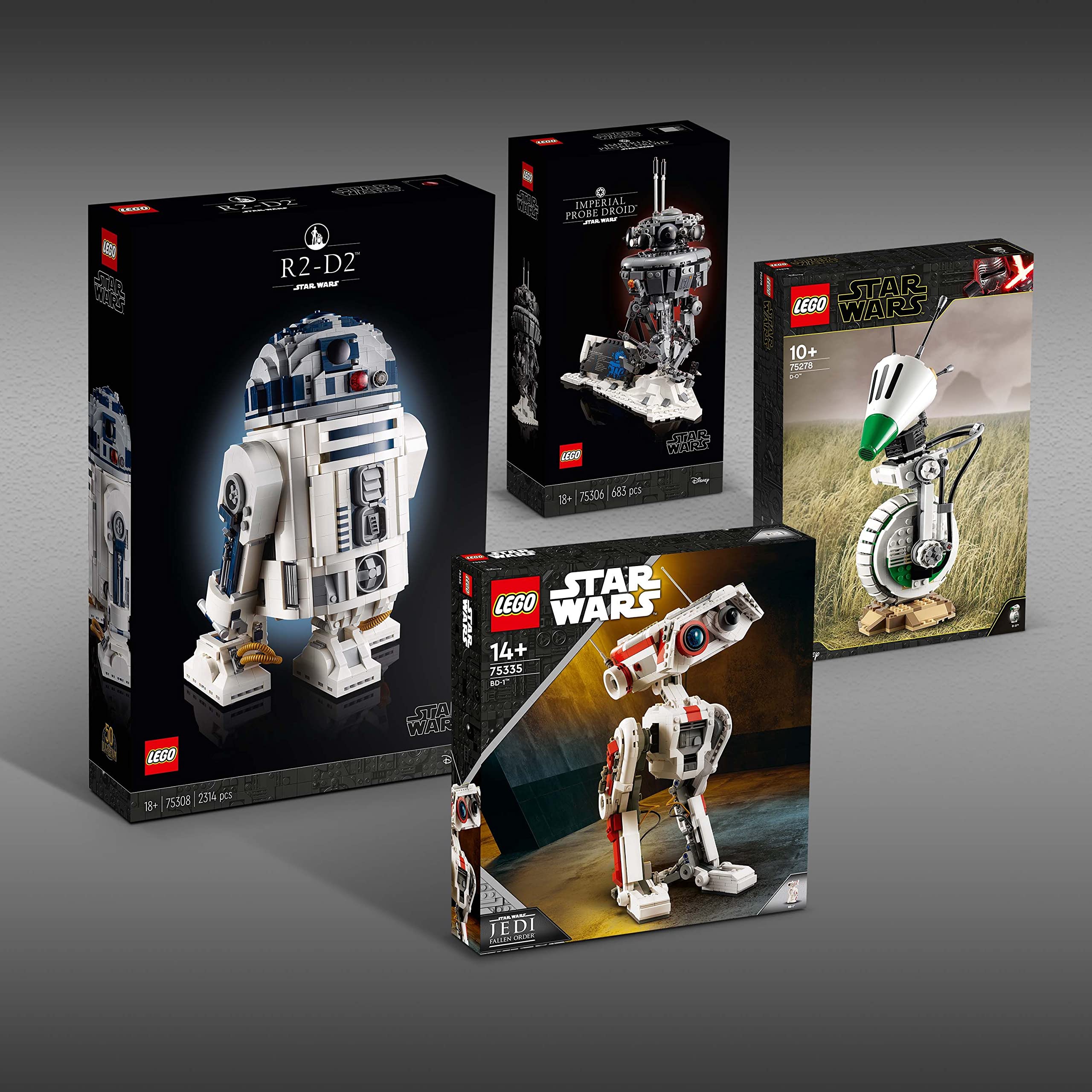 Small BD-1 figure clip lets you place the droid beside the plaque.