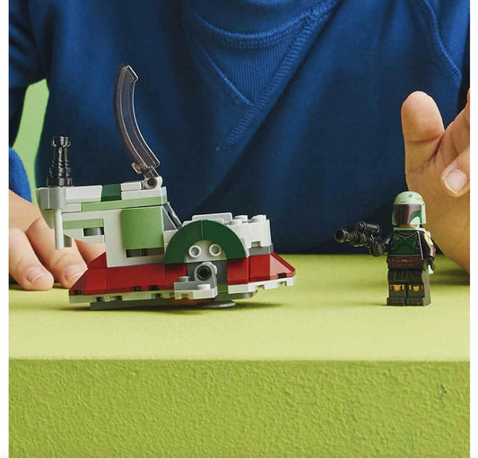 LEGO Star Wars Boba Fett Microfighter cockpit open for minifigure access