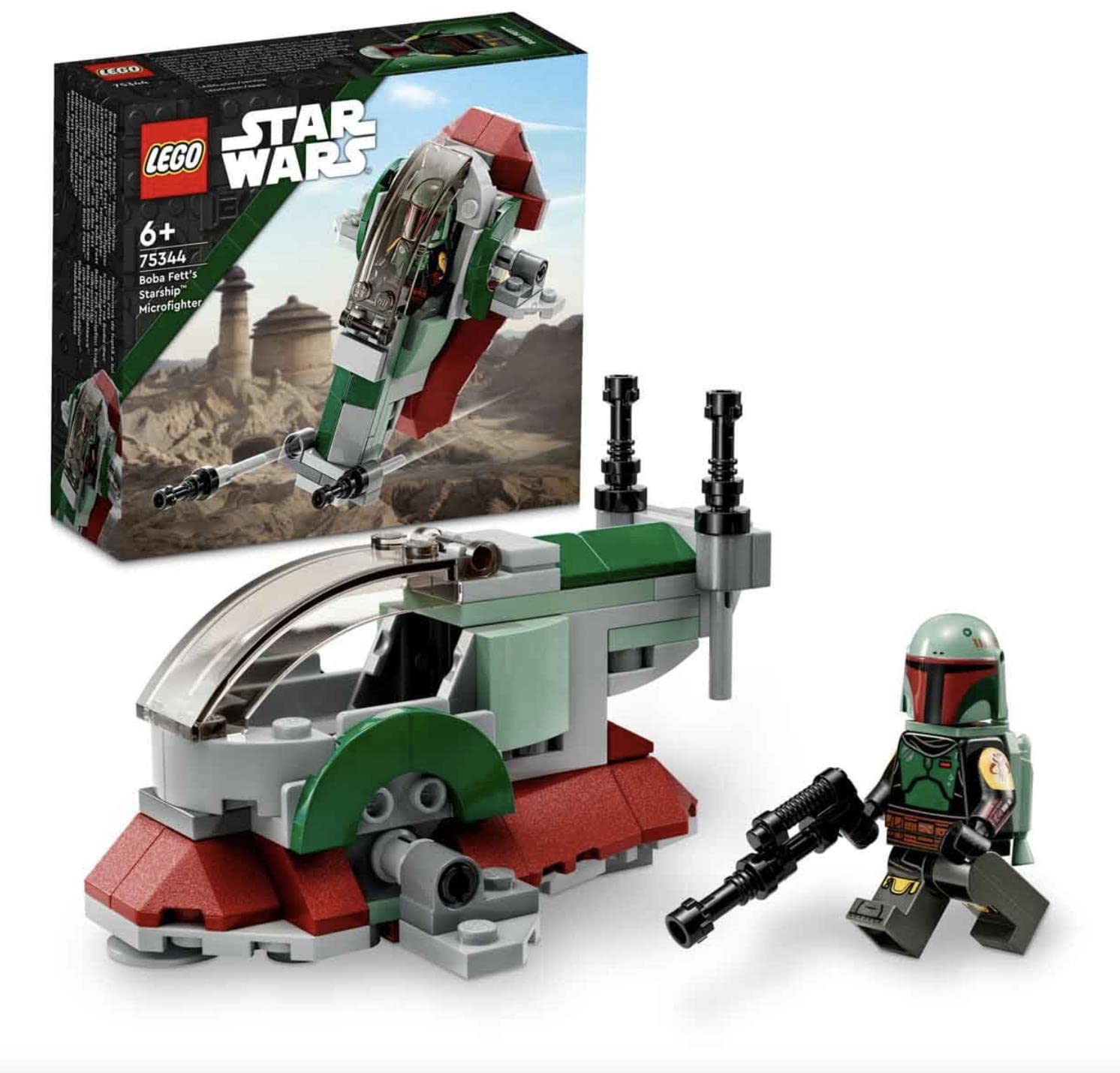 LEGO Star Wars Boba Fett Microfighter front view for space battles