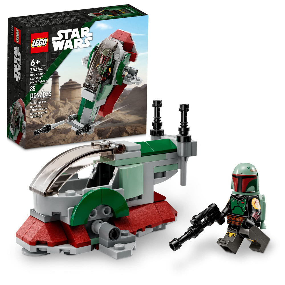 LEGO Star Wars Boba Fett's Starship Microfighter ready for quick-build adventures.