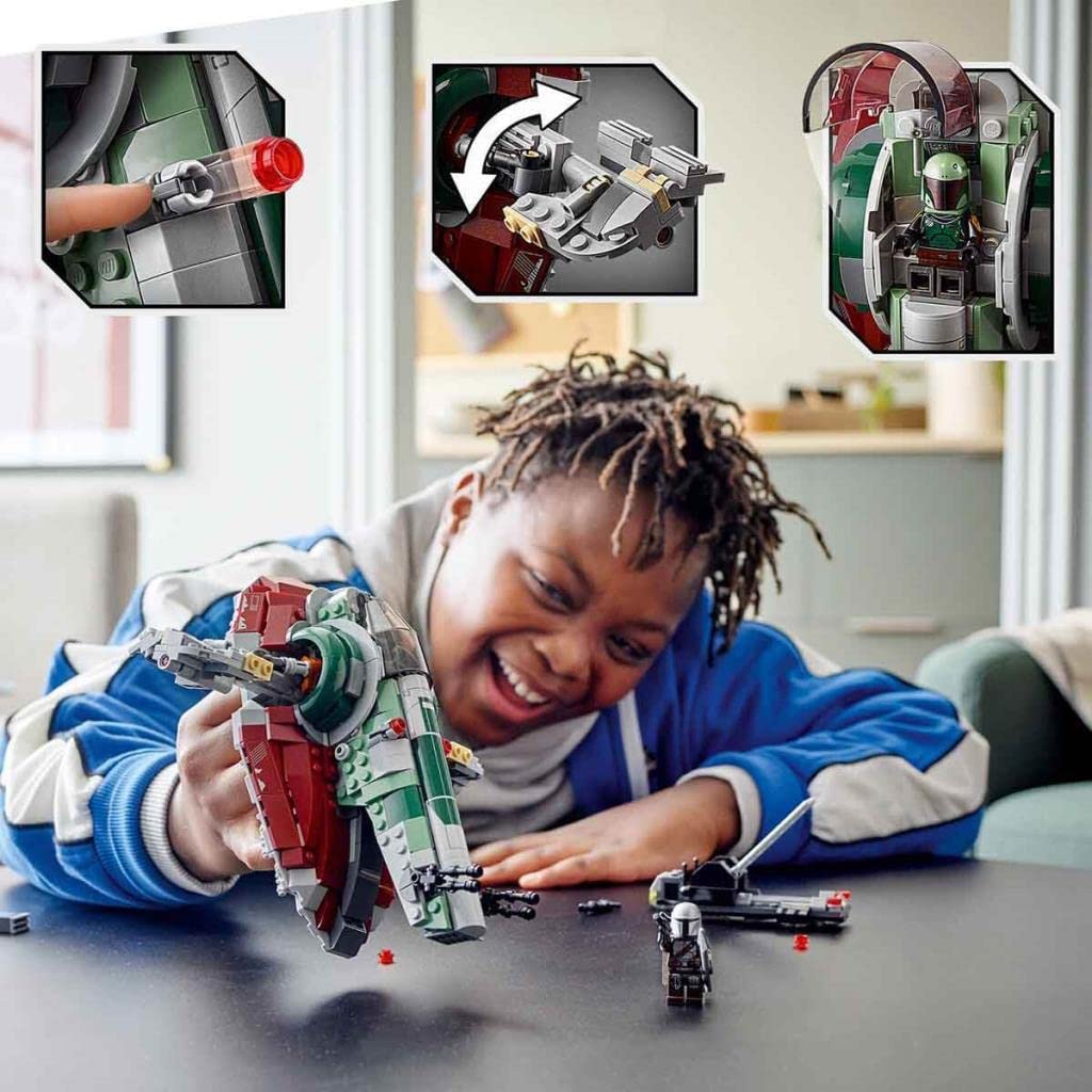 LEGO Star Wars Boba Fett starship wings enable dynamic aerial poses