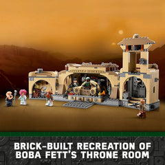 LEGO Star Wars Boba Fett's Throne Room secret chamber opens imaginative play with hidden elements