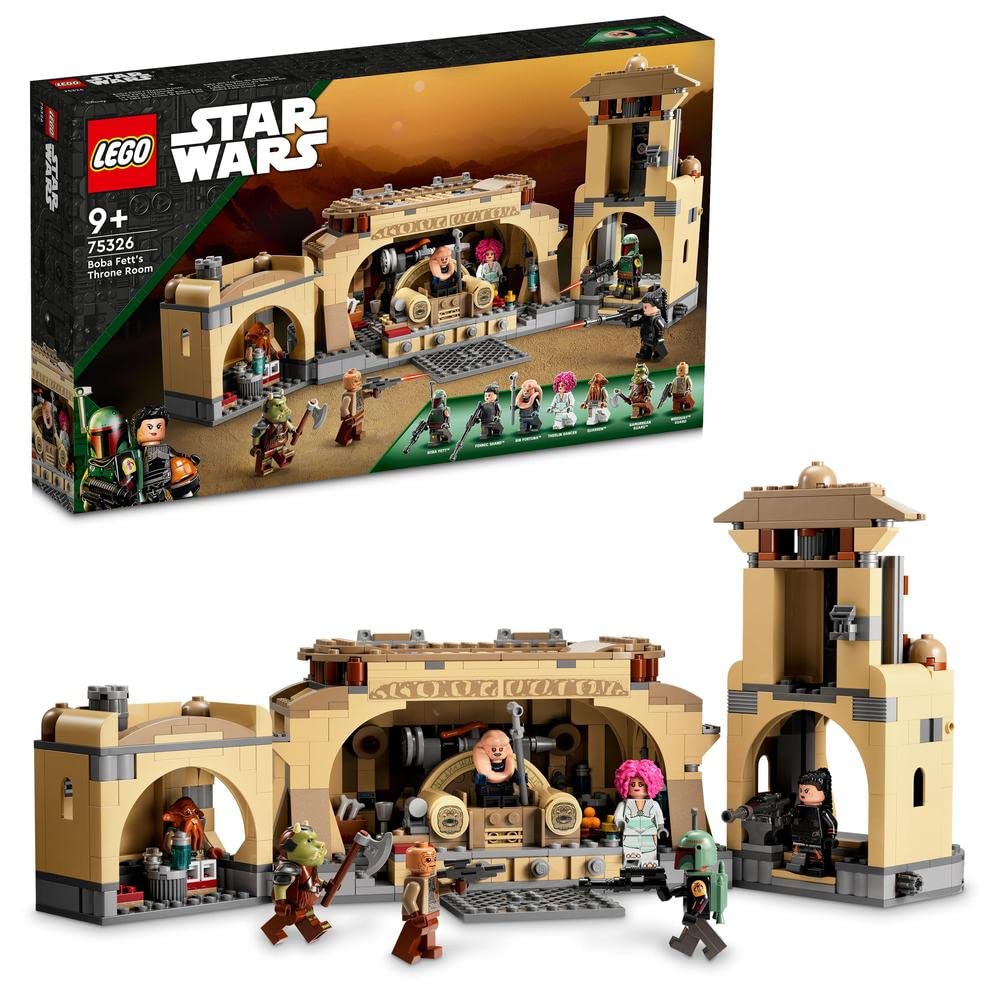 LEGO Star Wars Boba Fett's Throne Room with detailed throne area for imaginative battles