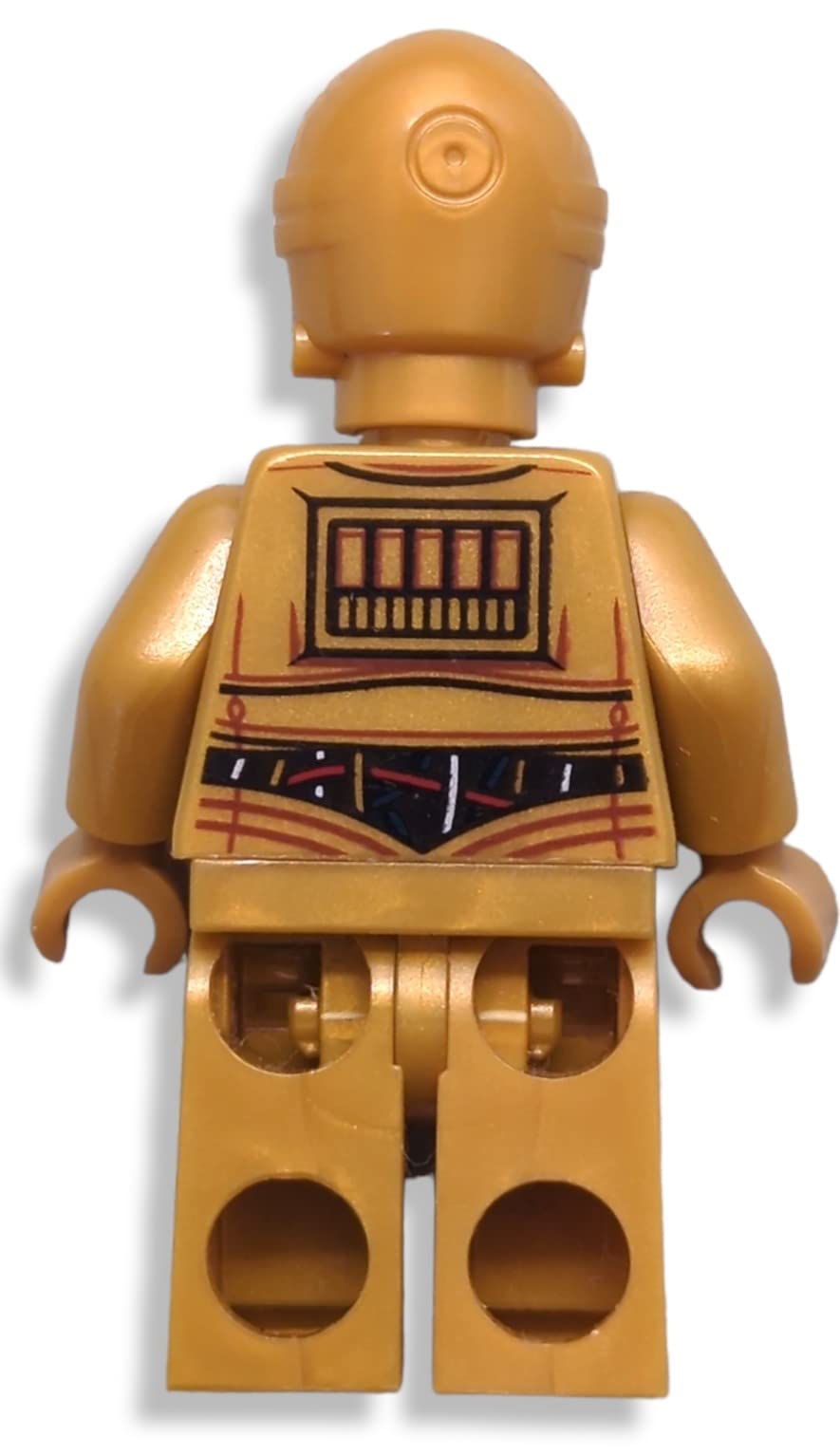 LEGO Star Wars C-3PO minifigure side view shows polished paint and pose options