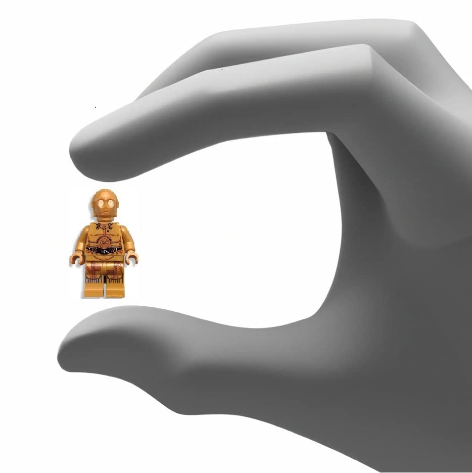 LEGO Star Wars C-3PO minifigure with bonus tile adds display value